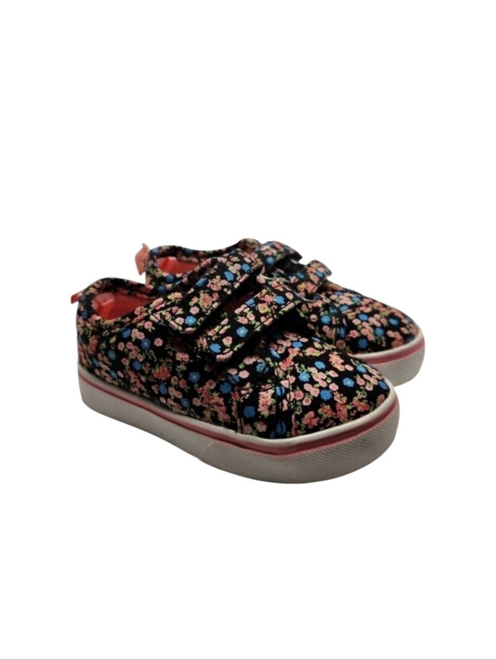 Wonder Nation‎ Little Girls Canvas Flower Toddler Velcro Casual Shoes Size 5